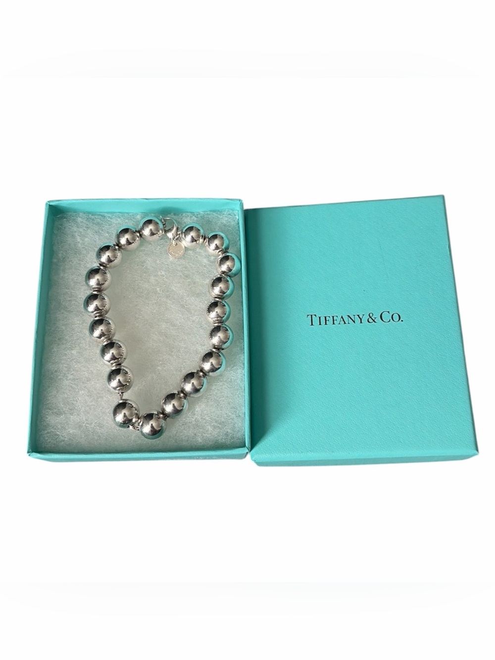 Authentic Tiffany & Co. Sterling Silver Bead Bracelet